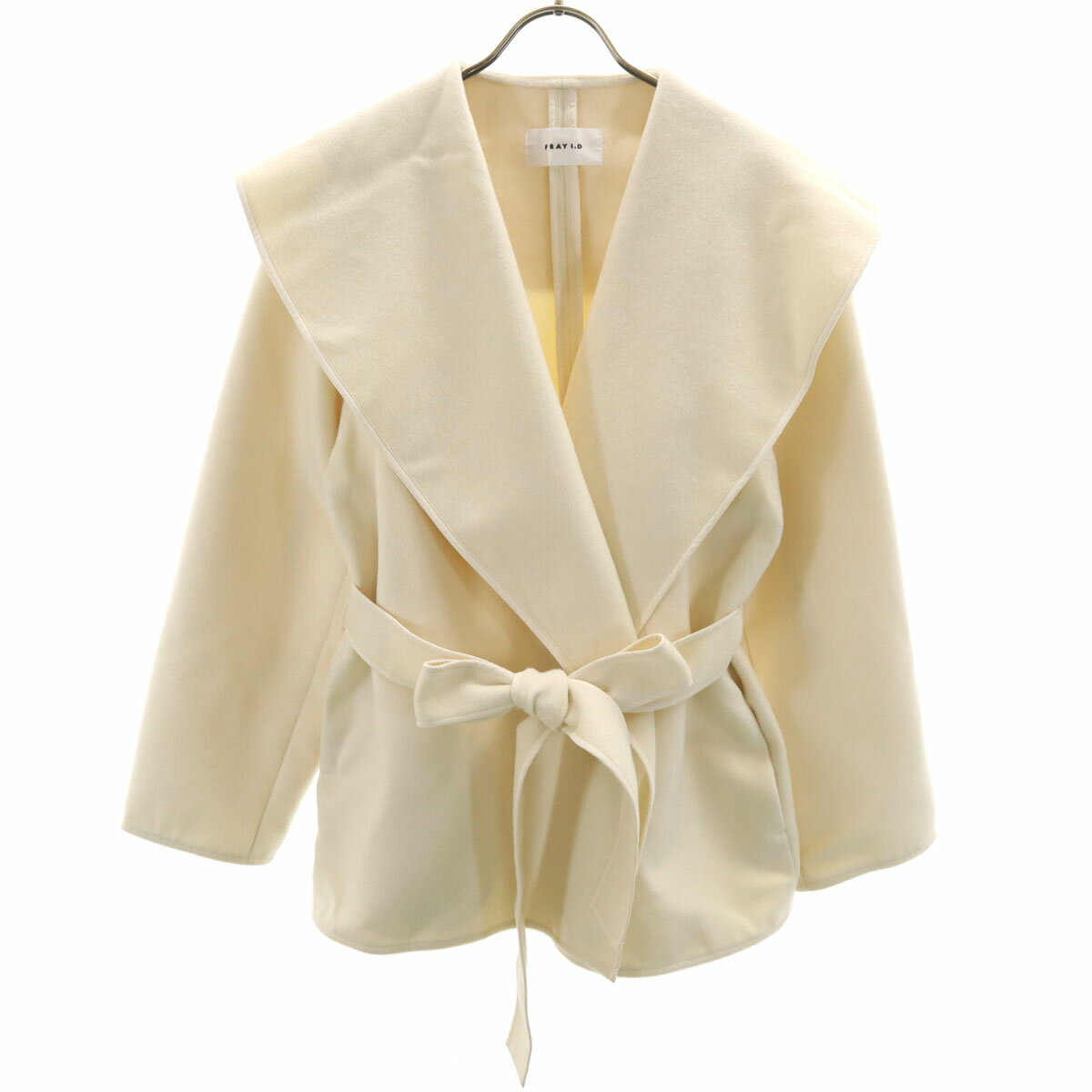 フレイアイディー ショートリバー コート F アイボリー FRAY I.D レディース 【詳細】裾にスレで起毛が抜けています。古着にご理解の上ご購入をお願い致します。 コンディションについて ブランドフレイアイディー / FRAY I.D ...