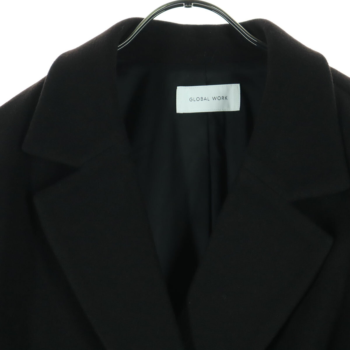 古着 美品 GLOBAL WORK グローバルワーク コート M ブラック レディース 【中古】 【PD】 space01-10732325 古着、USED専門百貨店BIG2nd サンプル画像3