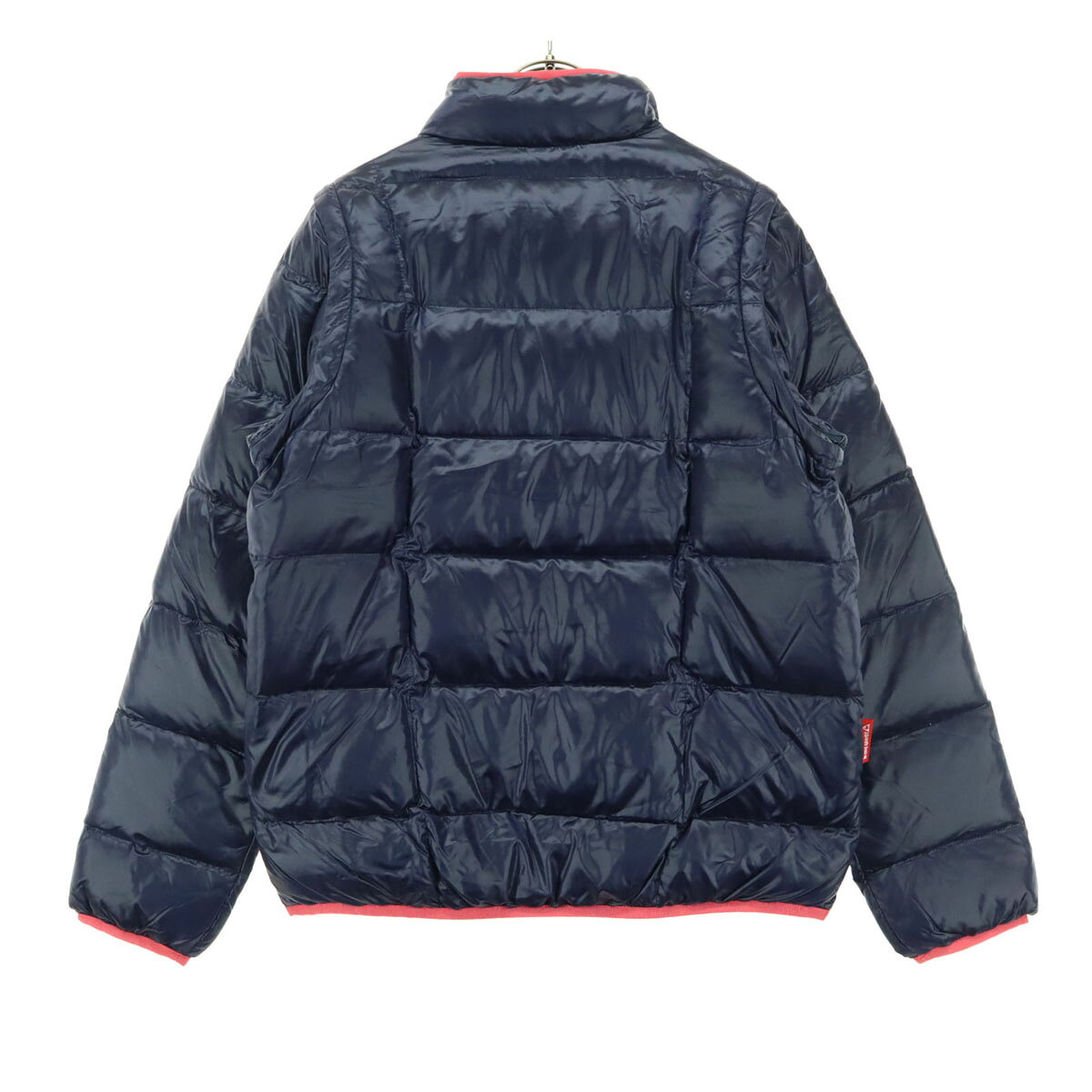 古着、USED専門百貨店BIG2ndの古着 美品 le coq sportif ルコックスポルティフ ワンポイントロゴ ゴルフ 長袖 ダウンジャケット L ネイビー レディース 【中古】｜アングル2