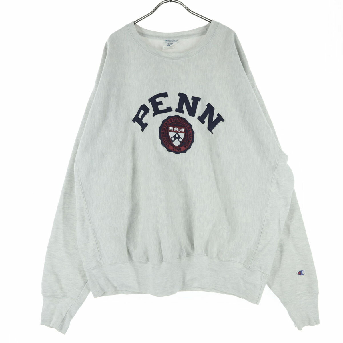 チャンピオン 青単復刻 カレッジプリント 長袖 リバースウィーブ トレーナー 2XL ホワイト Champion スウェット REVERSE メンズ 【詳細】前面にシミ汚れがございます。古着にご理解の上ご購入をお願い致します。 コンディショ...