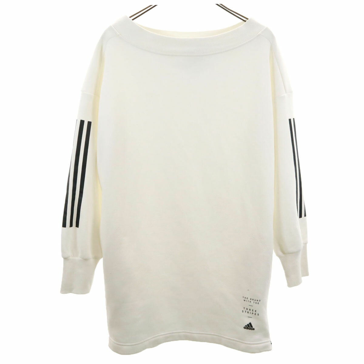 アディダス 長袖 スウェット チュニック M ホワイト adidas 裏起毛 レディース 【詳細】所々にシミ汚れあり。破れ等の目立ったダメージはございません。古着にご理解の上ご購入をお願いいたします。 コンディションについて ブランドアディダス / adidas アイテムスウェット チュニック サイズ表記M参考サイズ：レディースMサイズ 着丈約74cm身幅約54cm肩幅約63cm袖丈約48cm 素材綿77％ 他※詳細は画像参照、もしくはお問い合わせお願い致します。 カラーホワイト 商品番号jkt-26049 サイズガイドはこちら ※サイズに関しまして実寸も参考にお願いいたします。(サイズ不明、男女どちらか不明、紳士服のサイズ表記など当店でもサイズがわからない商品がありますので実寸サイズのご確認をお願い致します。) ※男女兼用や男女不明な商品がありますがモールカテゴリでは男女どちらか選択をしなければなりませんのでご不明な点はお問い合わせお願い致します。 ※商品は写真のものがすべてとなります。 ※素材表記はなるべく写真にて収めていますが、欠損、不明な点があればお問い合わせください。 ※状態は当社独自の基準です。 ※測定値の若干の誤差はご了承ください。 ※「在庫有り」の表示であっても、必ずしも在庫を保証するものではありません。 掲載商品について、他モールとも在庫を共有しております。 完売の場合は、誠にご迷惑をお掛けいたしますが、ご注文をキャンセルさせていただく場合がございます。予めご了承ください。