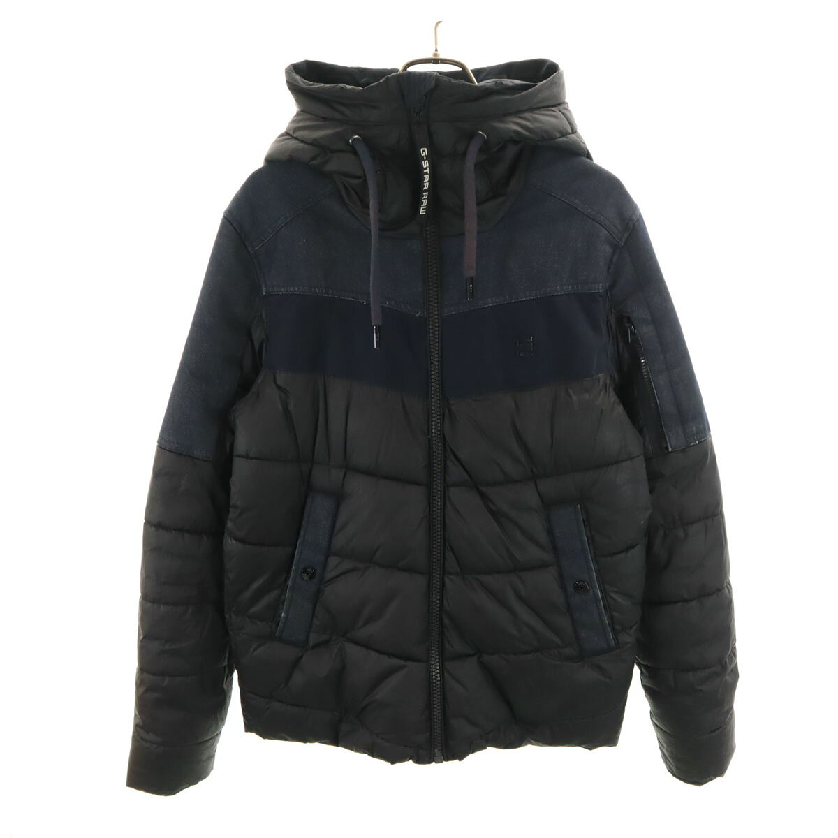 新品▽ ジースターロウ G-STAR RAW▽ 中綿 キルティングZIPフード 