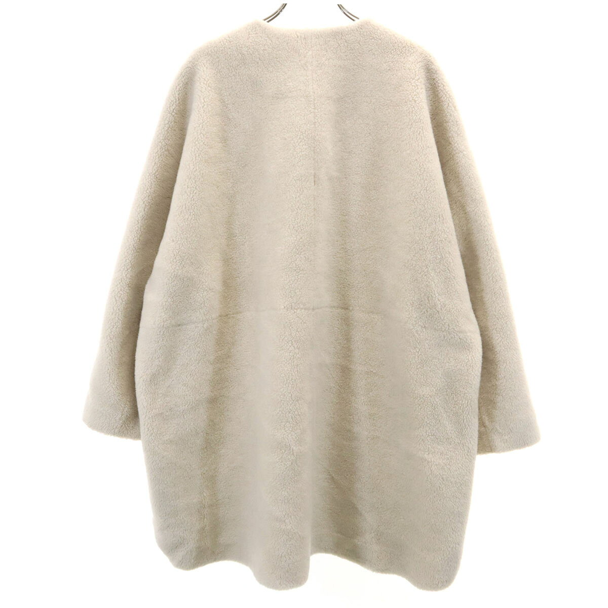 古着 Mila Owen ミラオーウェン ノーカラー ボアコート F アイボリー レディース 【中古】 【PD】 space01-10737347 古着、USED専門百貨店BIG2nd サンプル画像2