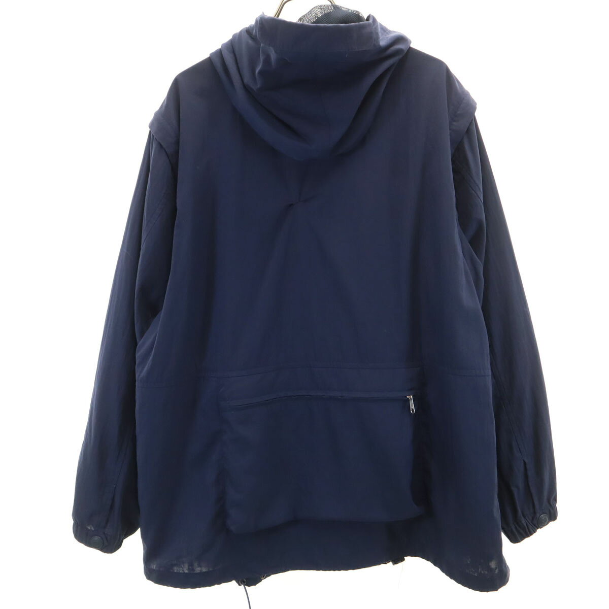 古着 BURBERRY LONDON バーバリーロンドン 日本製 2WAY ナイロンジャケット L ネイビー 三陽商会 ポケッタ space01-10740944 古着、USED専門百貨店BIG2nd サンプル画像2