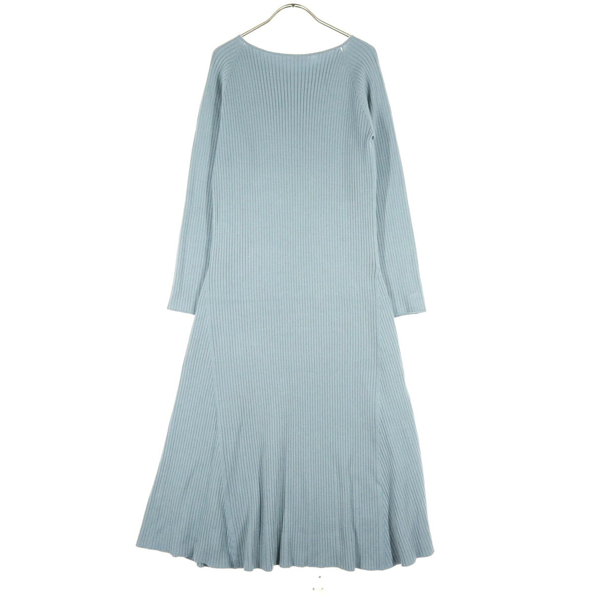古着 Mila Owen ミラオーウェン 長袖 リブニット ロングワンピース 1 ライトブルー 09WNO194078 レディース 【中古】 【PD】 space01-10741149 古着、USED専門百貨店BIG2nd サンプル画像2