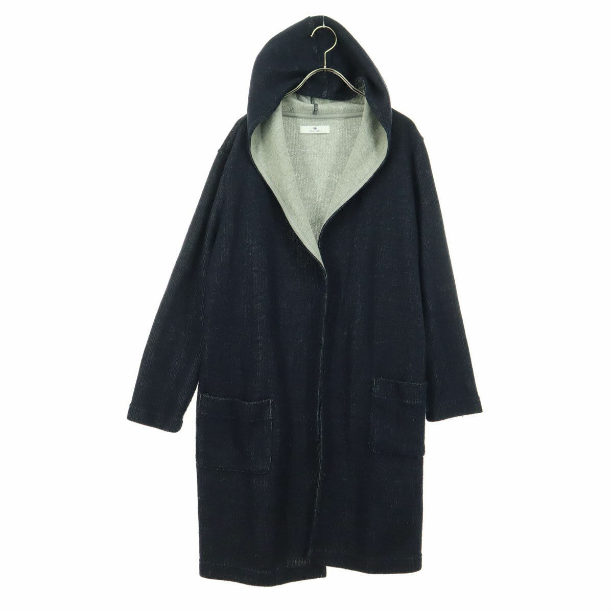 樂天商城 - 古着 Sonny Label サニーレーベル 長袖 ノーカラーコート F ネイビー メンズ 【中古】