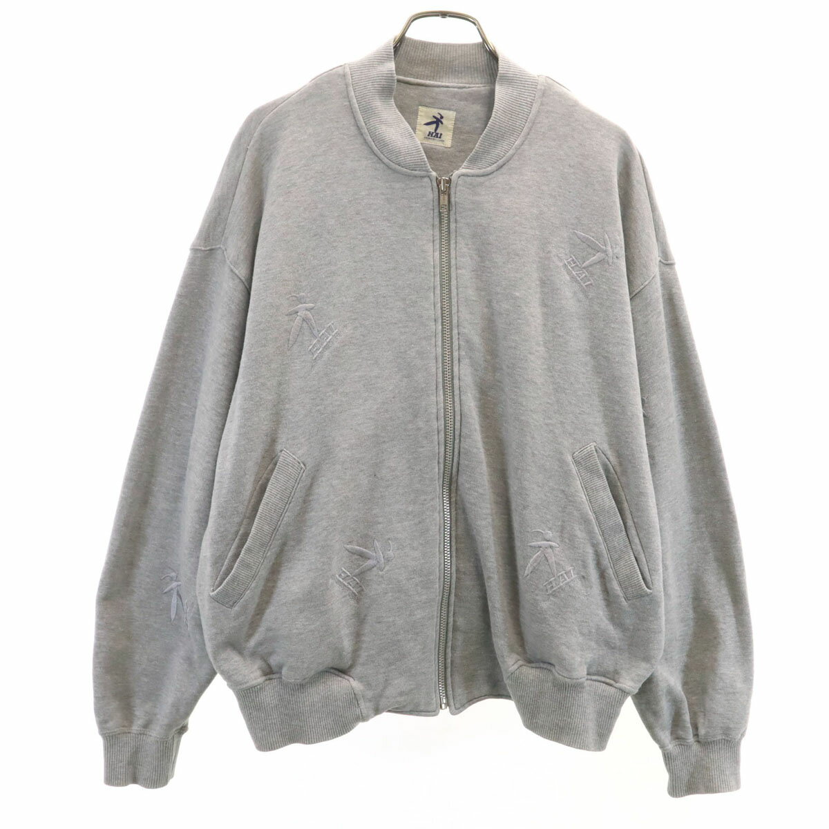 樂天商城 - 古着 HAI SPORTING GEAR ハイスポーティングギア 90s オールド 長袖 スウェット ジップジャケット M グレー イッセイミヤケ メンズ 【中古】