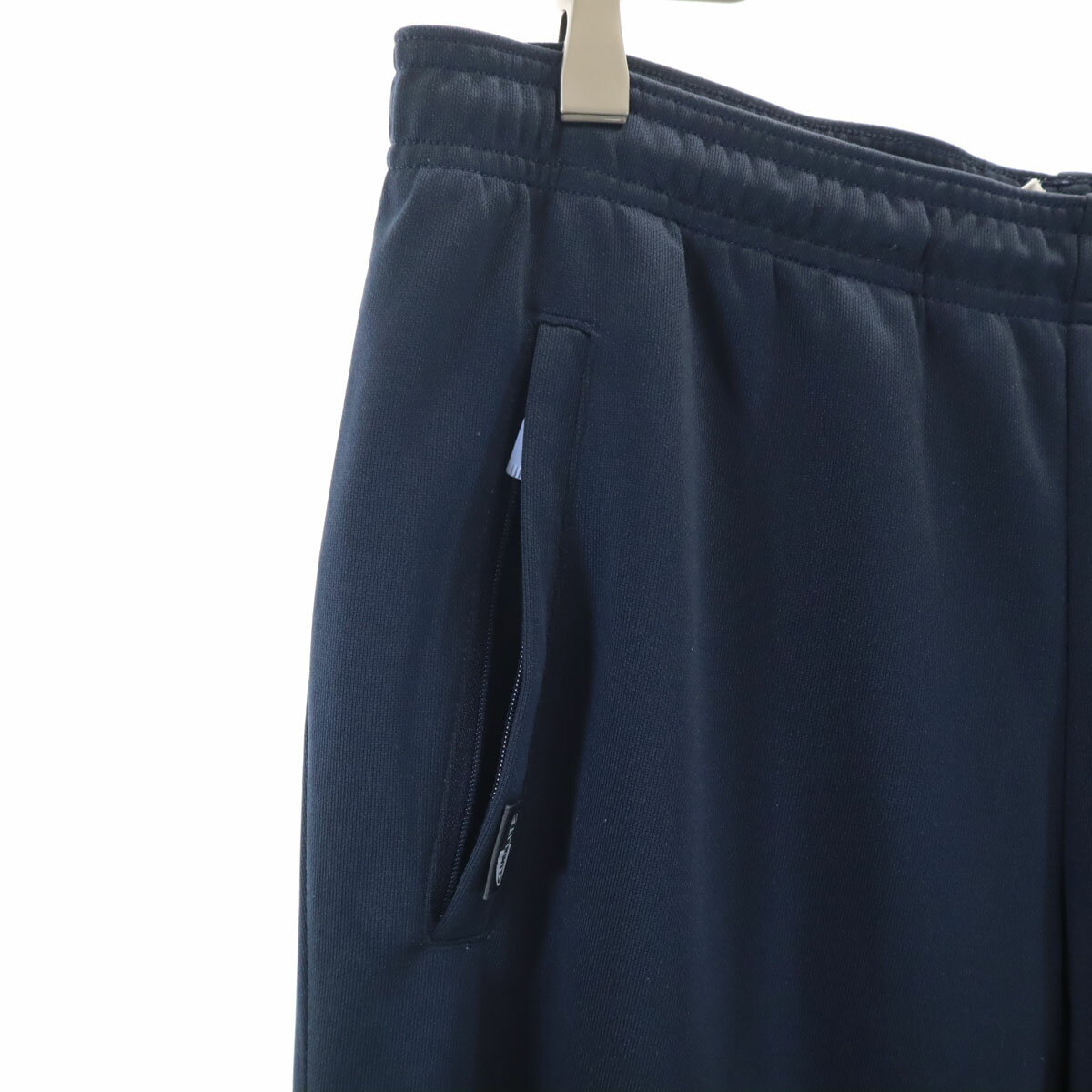 古着 adidas アディダス トレーニング ロングジャージパンツ L ネイビー レディー...