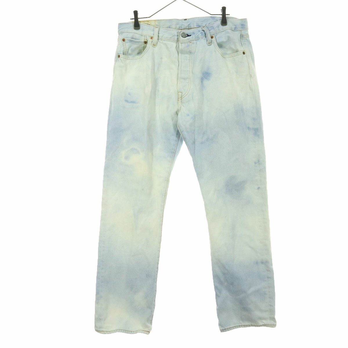 Rakuten - 古着 Levi's PREMIUM リーバイス プレミアム 501 ブリーチ加工 デニムパンツ w36 ブルー メンズ 【中古】 【PD】