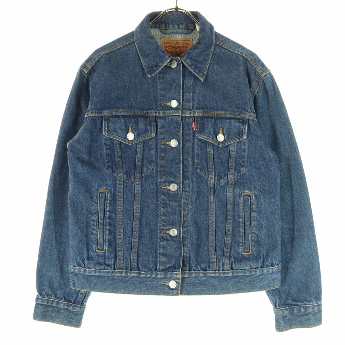 古着 Levi's リーバイス 長袖 デニムジャケット XS ブルー レディース 【中古】