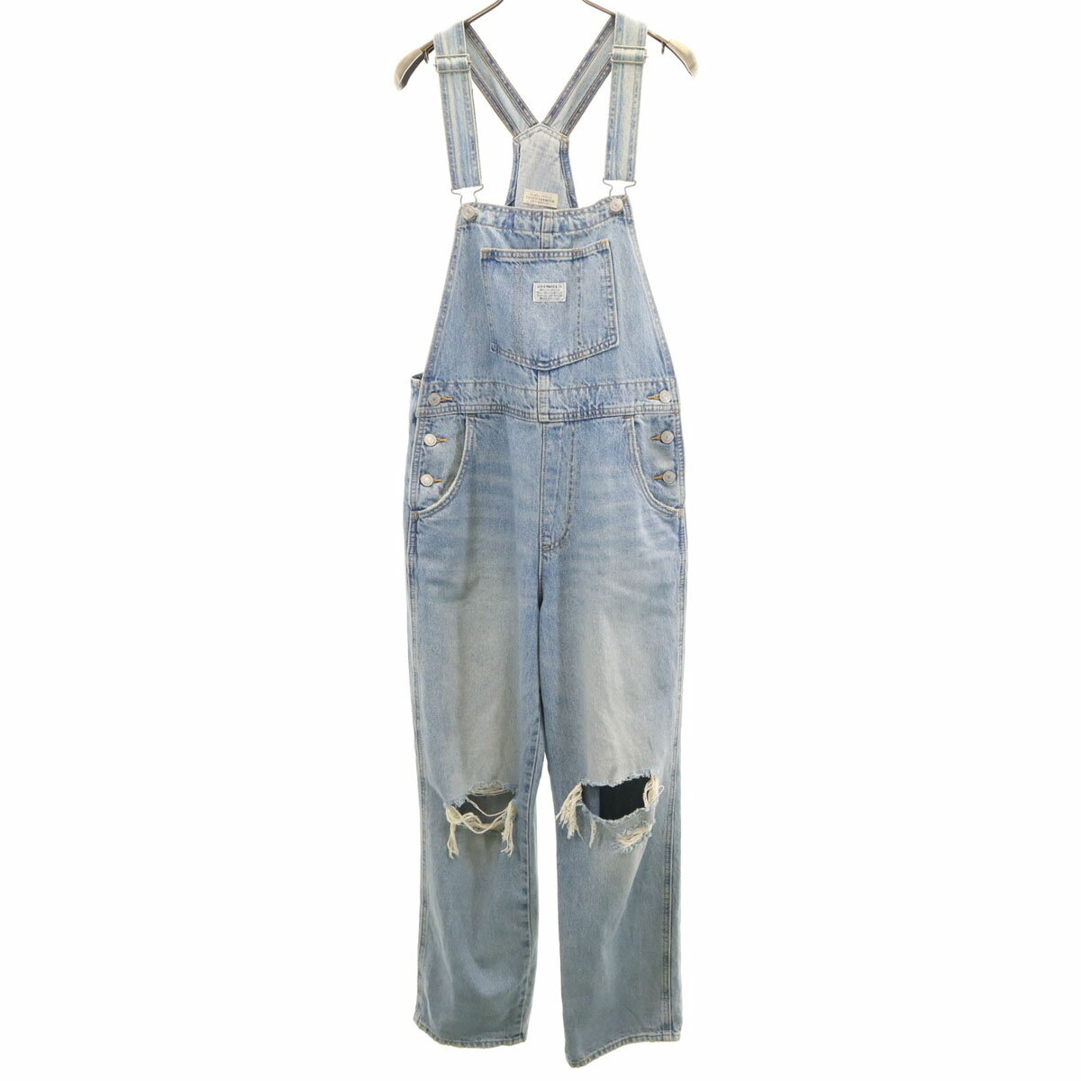 古着 LEVI'S PREMIUM リーバイスプレミアム ビッグE デニム オーバーオール S ブルー レディース 【中古】