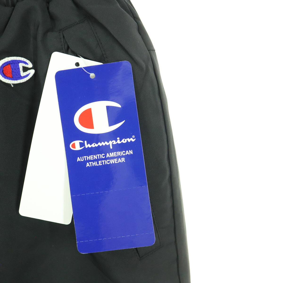 古着 未使用 Champion チャンピオン ワンポイントロゴ プリント柄 ウインドパンツ ...