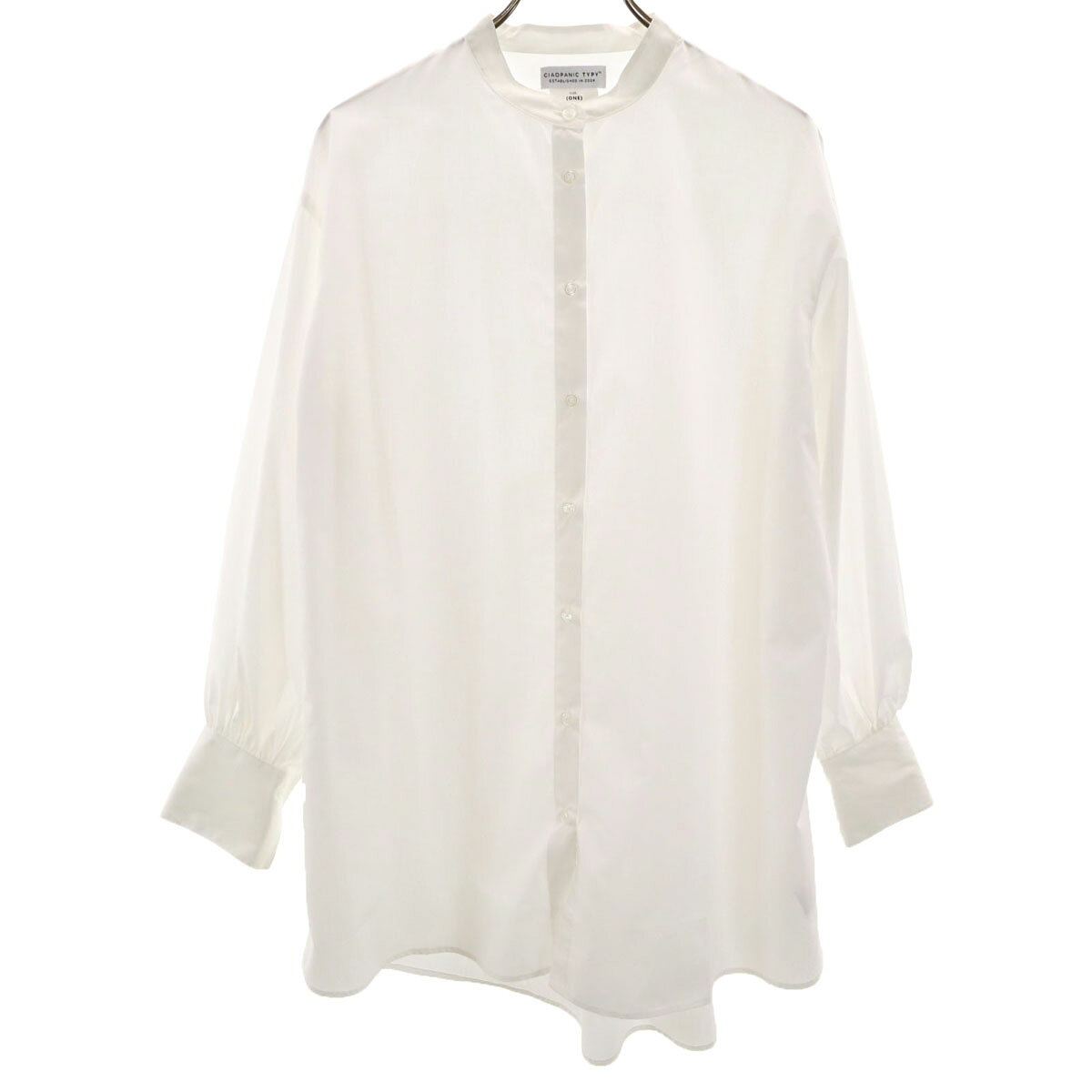 Long-Sleeved - 古着 CIAOPANIC TYPY チャオパニックティピー 長袖 バンドカラーシャツ ONE ホワイト レディース 【中古】