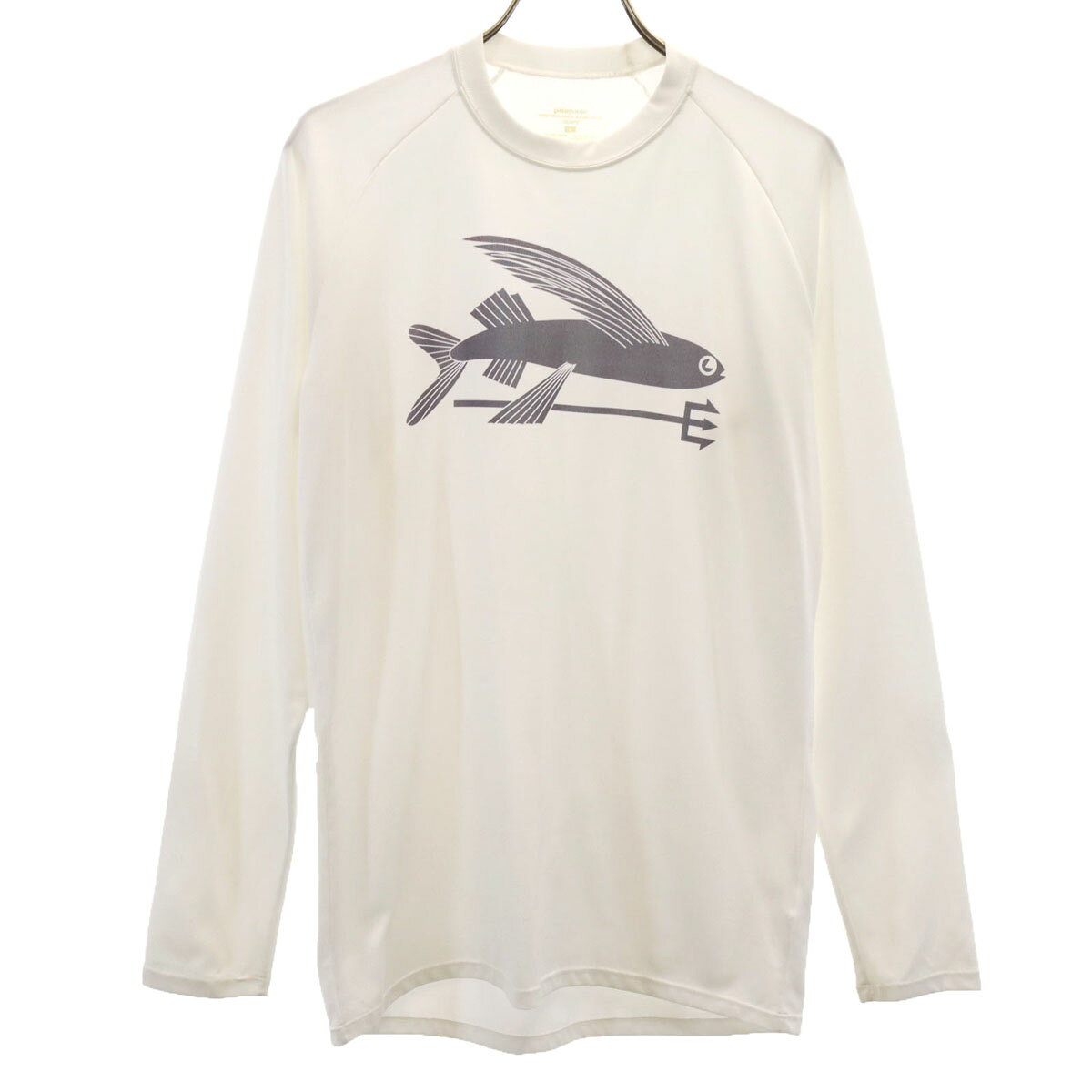 樂天商城 - 古着 patagonia パタゴニア 長袖 Tシャツ S ホワイト フライングフィッシュ ロンT アウトドア 86165S8 メンズ 【中古】