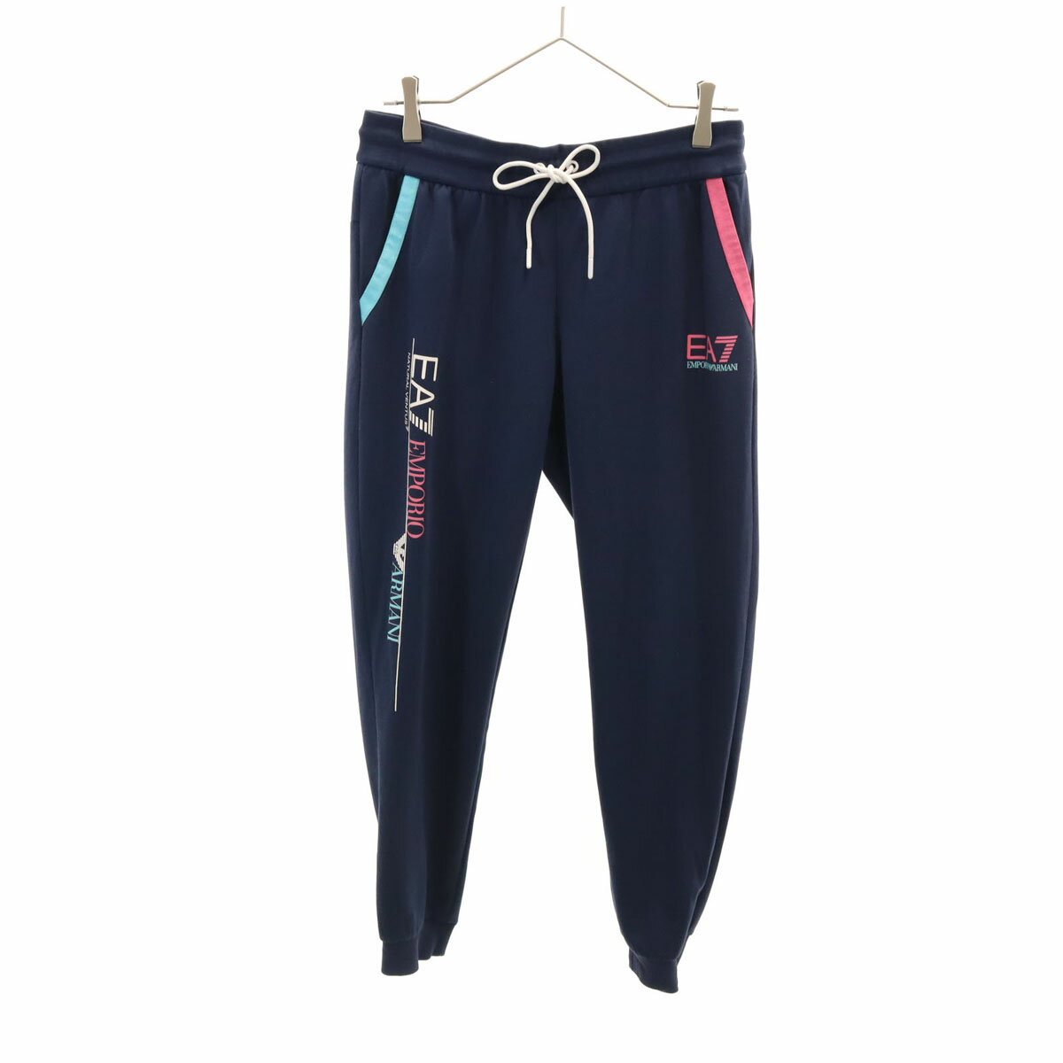 古着 Emporio Armani エンポリオアルマーニ ジョガーパンツ M ネイビー レディース 【中古】