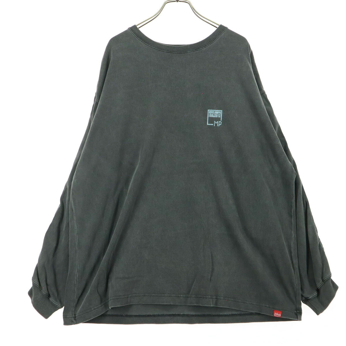 樂天商城 - 古着 Manhattan Portage マンハッタンポーテージ バックプリント 長袖 トレーナー L グレー スウェット メンズ 【中古】