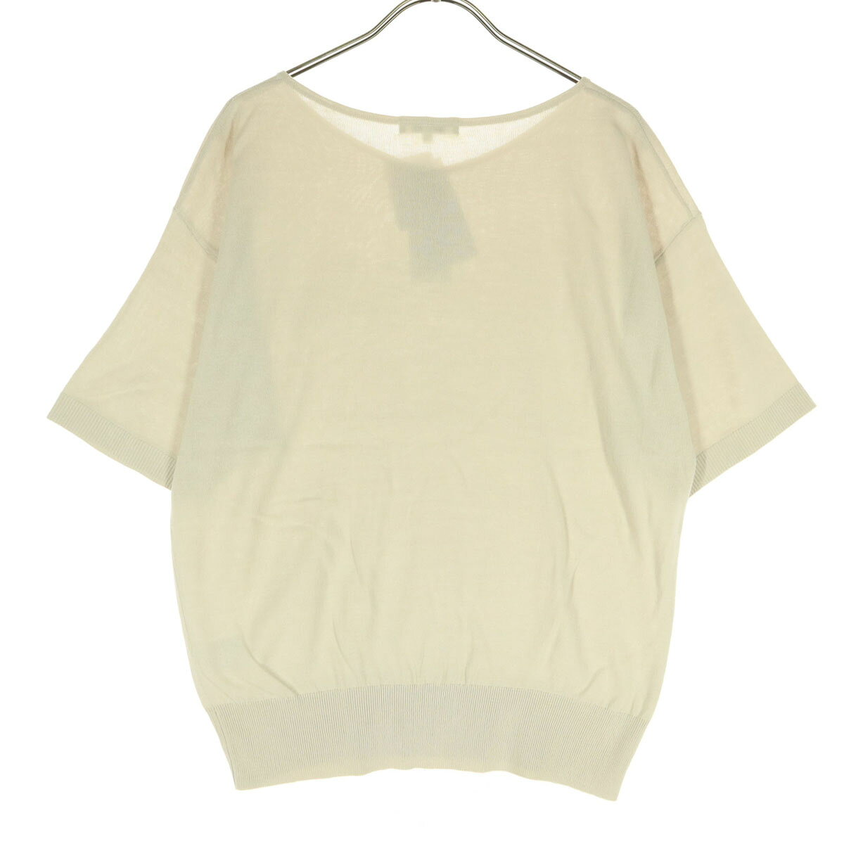 古着 GLOBAL WORK グローバルワーク 半袖 ニット Tシャツ M ベージュ レディース 【中古】 【PD】 space01-10755128 古着、USED専門百貨店BIG2nd サンプル画像2