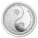 【新品】『太極図銀貨 1オンス 2022年製 クリアケース入り』純銀 コイン トケラウ発行 31.1g 品位:99.99% シルバー 陰陽 太極図 女性 男性 ...