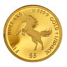 ユニコーンゴールドコイン1.5ｇ、純金コイン、24金ユニコーン金貨1/20オンス2020年製クック諸島ロイヤルミント保証書付き金貨ゴールドコイン、純金の一角獣