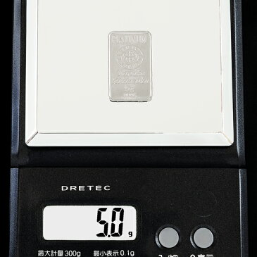 ☆送料無料☆『田中貴金属 プラチナバー 5g』インゴット 田中貴金属発行 5gの純プラチナ 品位：99.95% インゴット 延べ棒 地金型プラチナ プラチナ バー 白金 Pt Platinum TANAKA 日本製《安心の本物保証》【保証書付き・巾着袋入り】