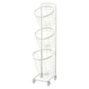 3段ランドリーラック KR-3973WH(3)
