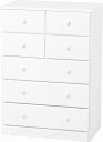 送料無料 チェスト(ホワイト) MCH-6890WH 収納 収納家具 北欧 整理たんす 洋服タンス クローゼット タンス チェスト 洋タンス シンプル モダン