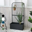 プランターBOX付きフェンス「TWILL」(ツイル)TW001 プランター 付き アイアン フェンス スタンド パーテーション 間仕切り リビング オフィス 屋外 室内 店舗 おしゃれ 北欧 壁掛け 目隠し 日除け 庭 ベランダ プランター台 看板 格子 柵 自立 置くだけ バラ diy 送料無料