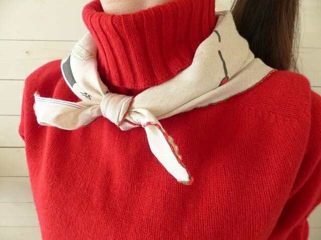 快晴堂(かいせいどう) バンダナ Retro ski柄(83Z-75)