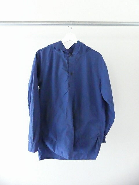 HTS(Harrow Town Stores) 60sコットンポプリンオーバーダイフーデッドプルオーバーシャツ(INHT2432CP)