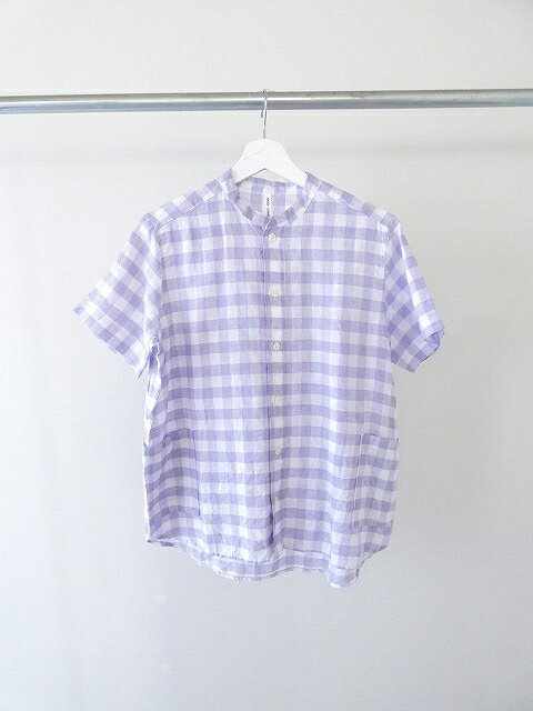 NATURAL LAUNDRY(ナチュラルランドリー) 先染めリネンファーマーシャツ(7253T081)