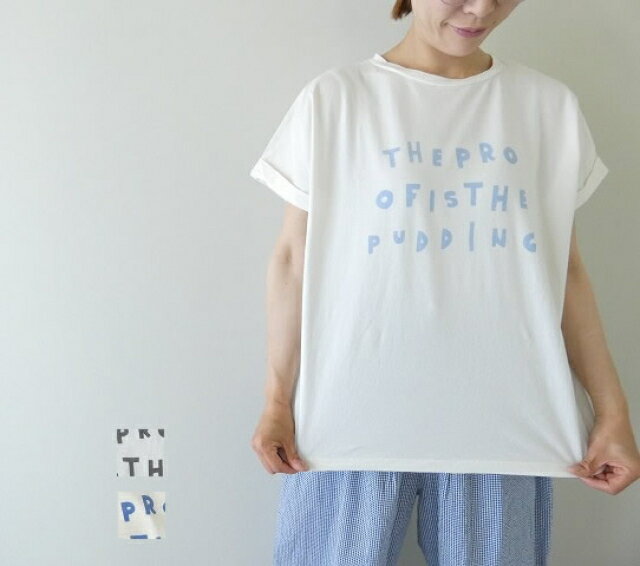 NATURAL LAUNDRY(ナチュラルランドリー) ライト天竺 プディングプリントドルマンTシャ