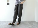 【SALE】【SALE】sabbatum(サバタム) ハイカウントクロスワッシャーテーパードイージーパンツ(SA-35810)
