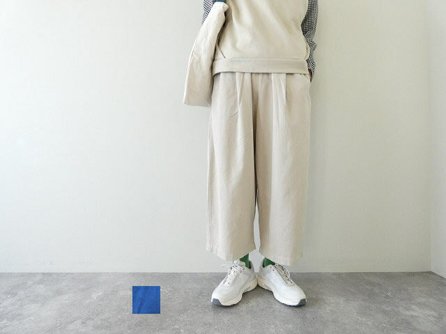 ナチュラルランドリー　サッカーギンガムストライプ　エッグパンツ ナチュラルランドリー パンツ N/L ナチュラルランドリー