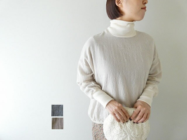 prit(プリット) ウールビエラタンブラー　タートルネック裾ゴムプルオーバー(80625)