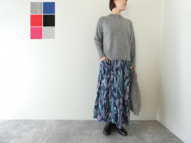 樂天商城 - 【SALE】【SALE】mao made(マオメイド) メリノウール 2WAYくるみボタンプルオーバー(551109)