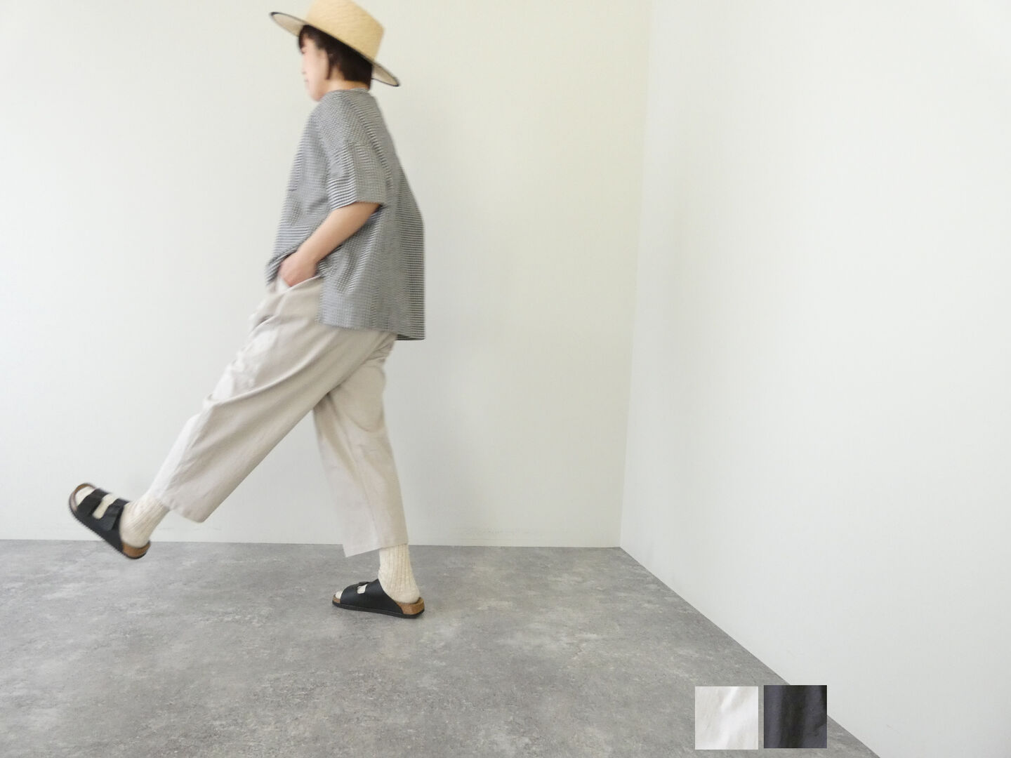 樂天商城 - NATURAL LAUNDRY(ナチュラルランドリー) ライト度詰天竺コクーンパンツ(7262C007)