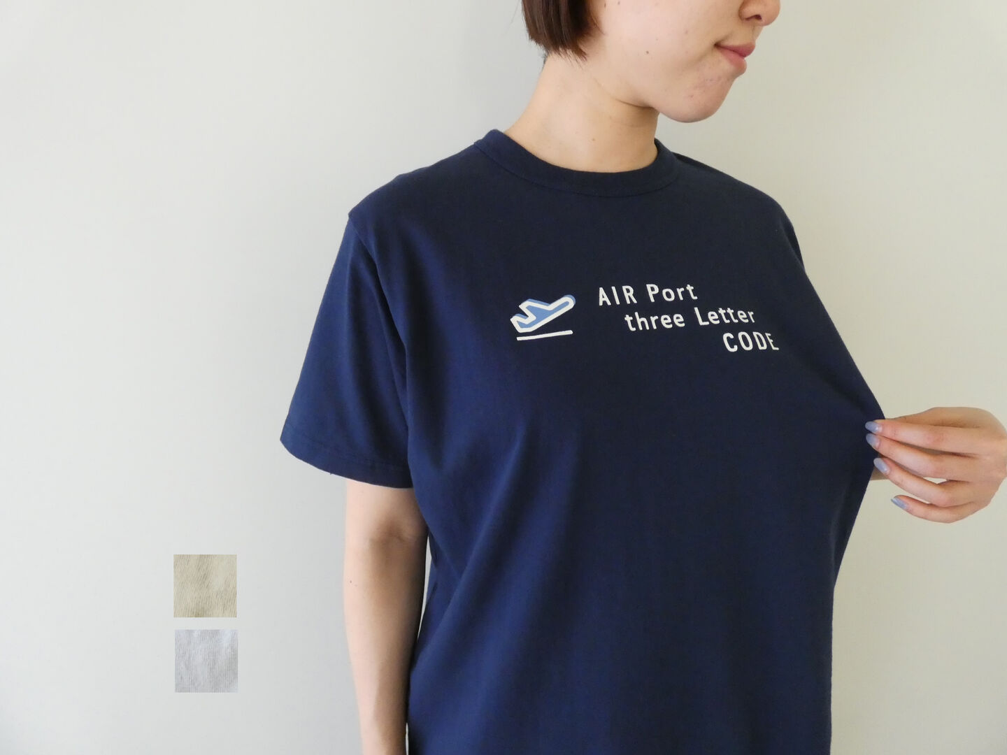 樂天商城 - 快晴堂(かいせいどう) SPACEMOO別注カラー 半袖UNI-Tシャツ ロゴT Around the World B柄「エアーポート3レター」COMFORT FIT-size(61C-111)
