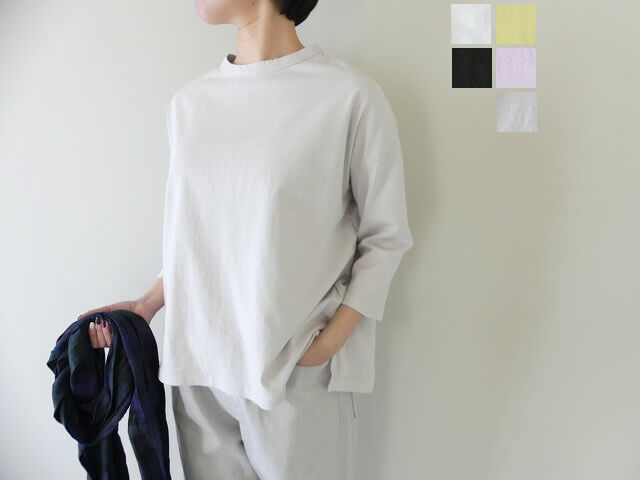 Rakuten - SOUFFLE USAコットン製品染めワイドポンチョ7分袖TEE(26S-C021)