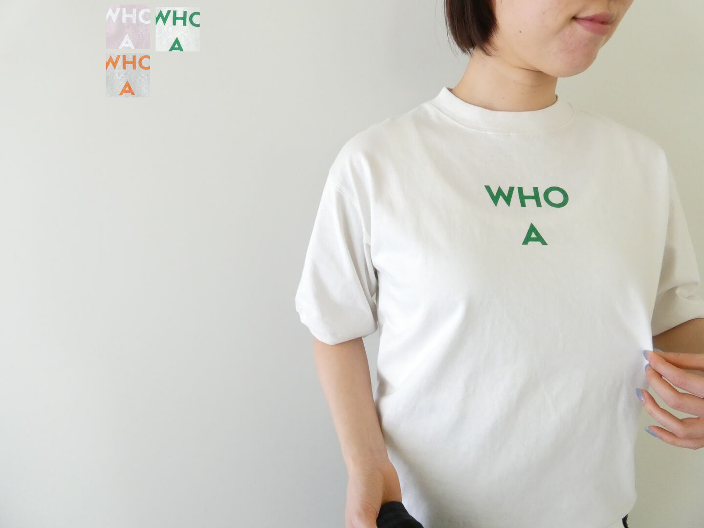樂天商城 - PACIFIC PARK STORE(パシフィックパークストア) 天竺ベーシックプリントTee　WHO A(PPS-28268)