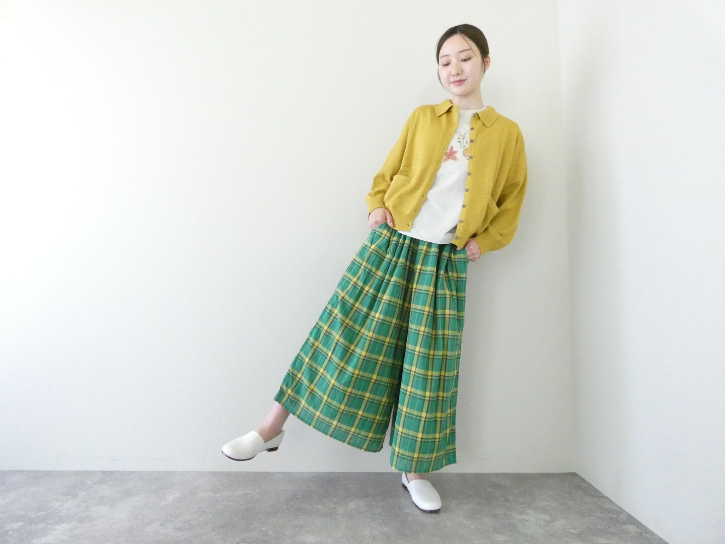Rakuten - ichi(イチ) ワッシャーチェックパンツ(260103)