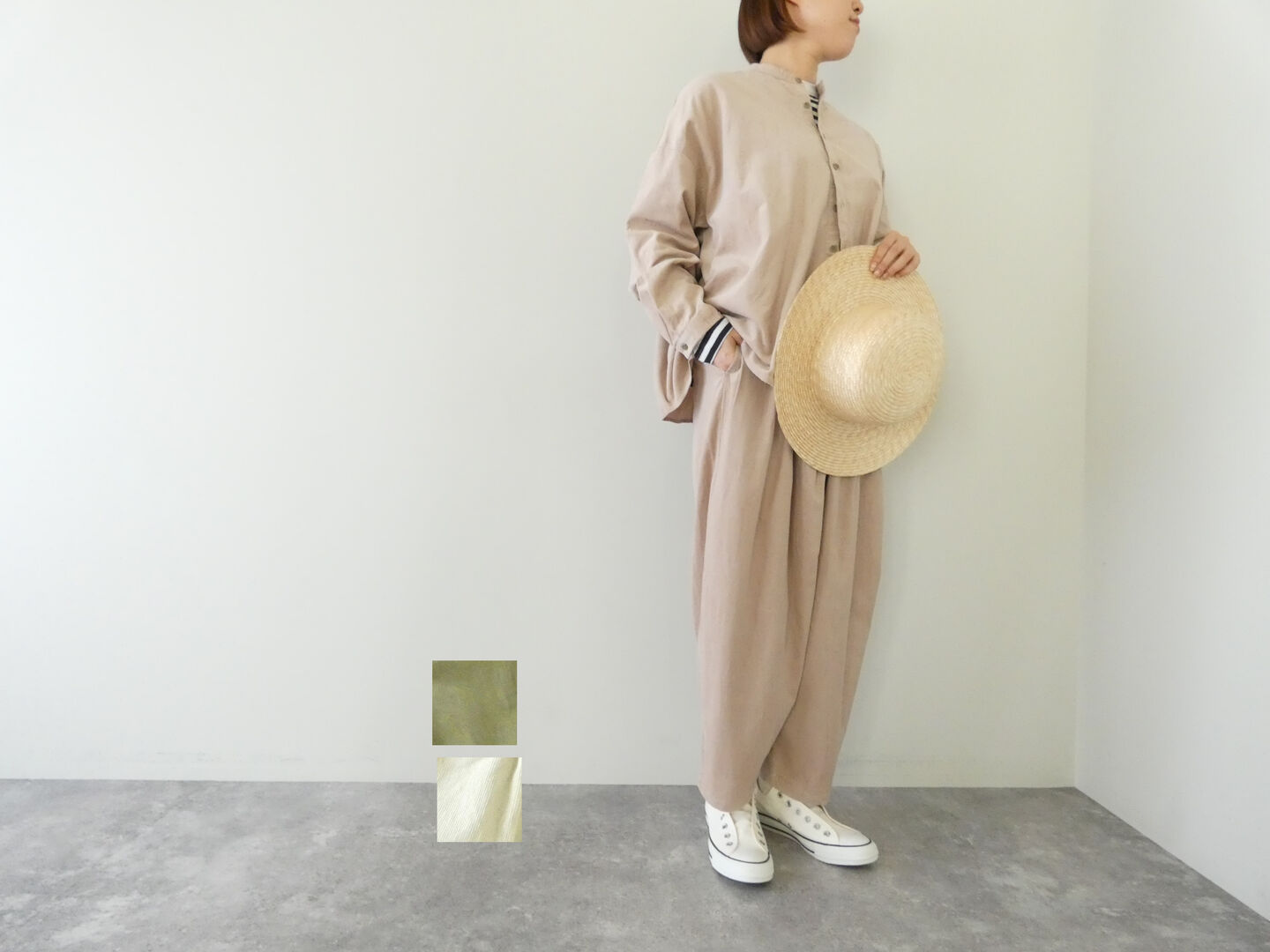 試着のみ　grin ナチュラルランドリーイエロー 　ガウチョパンツ サイズ2 楽天市場】grin（パンツ｜ボトムス）：レディースファッションの通販