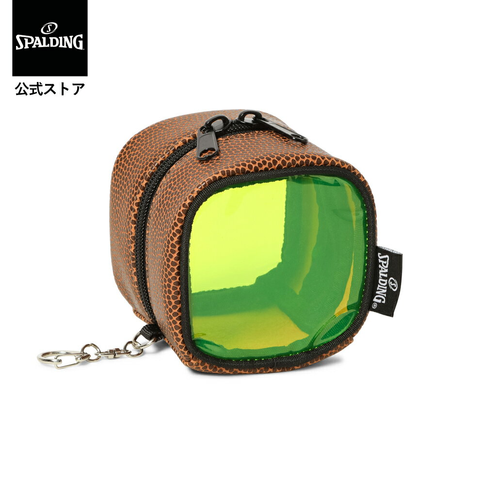 樂天商城 - 【公式】クリアボール スクエアポーチ ライムグリーン 42-017LG SPALDING スポルディング 公式 バスケットボール バスケ 小物 アクセサリー ポーチ ケース 推し活 おしゃれ かわいい