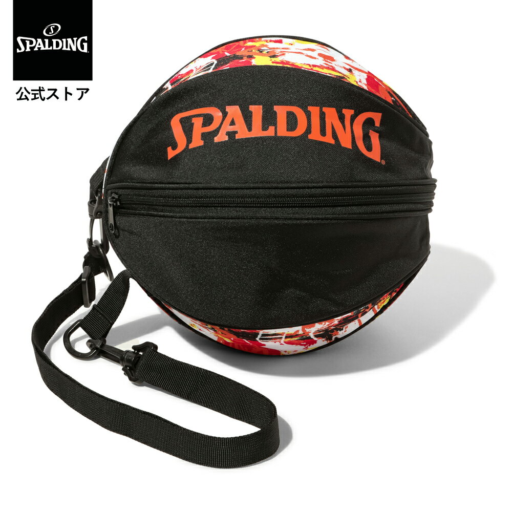 樂天商城 - 【公式】ボールバッグ グラフィティ オレンジ×レッド 49-001GOR SPALDING スポルディング 公式 バスケットボール バスケ バッグ ボールケース ボール バッグ 1個 かわいい 柄 おしゃれ