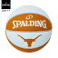 【公式】テキサス HOOK’EM マーク ラバー 7号球 84-916J SPALDING スポルディング 公式 バスケットボール バスケ 7号 大人 男性 メンズ ラバー ゴム 屋外 外用