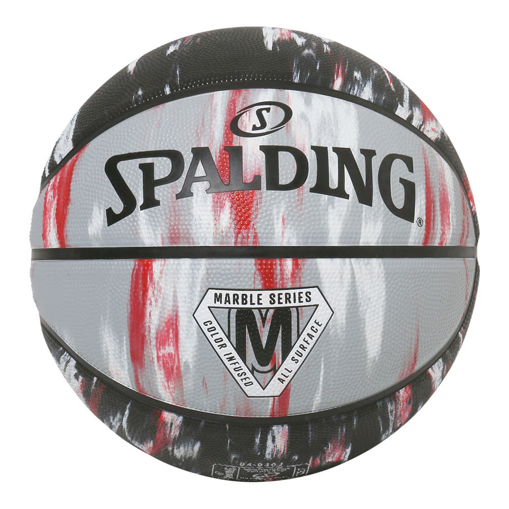 【公式】マーブル レッド×ブラック ラバー 5号球 84-930J SPALDING スポルディング...