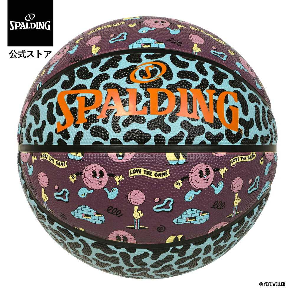 樂天商城 - 【公式】イェイェ・ウェラー ストリート スウィッシュ ターコイズ×マルーン 7号球 ラバー 85-472J SPALDIG スポルディング 公式 バスケットボール バスケ ラバー ゴム 屋外 外用 男性
