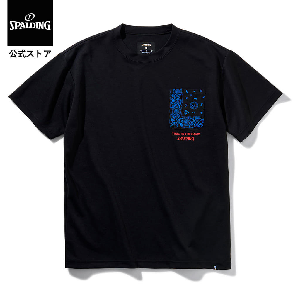 【公式】Tシャツ バンダナポケット スムースドライ SMT211120 SPALDING スポルディング 公式 バスケットボール バスケ NBA ウェア 練習着 半袖 シャツ メンズ レディース 男性 女性 ユニセック…