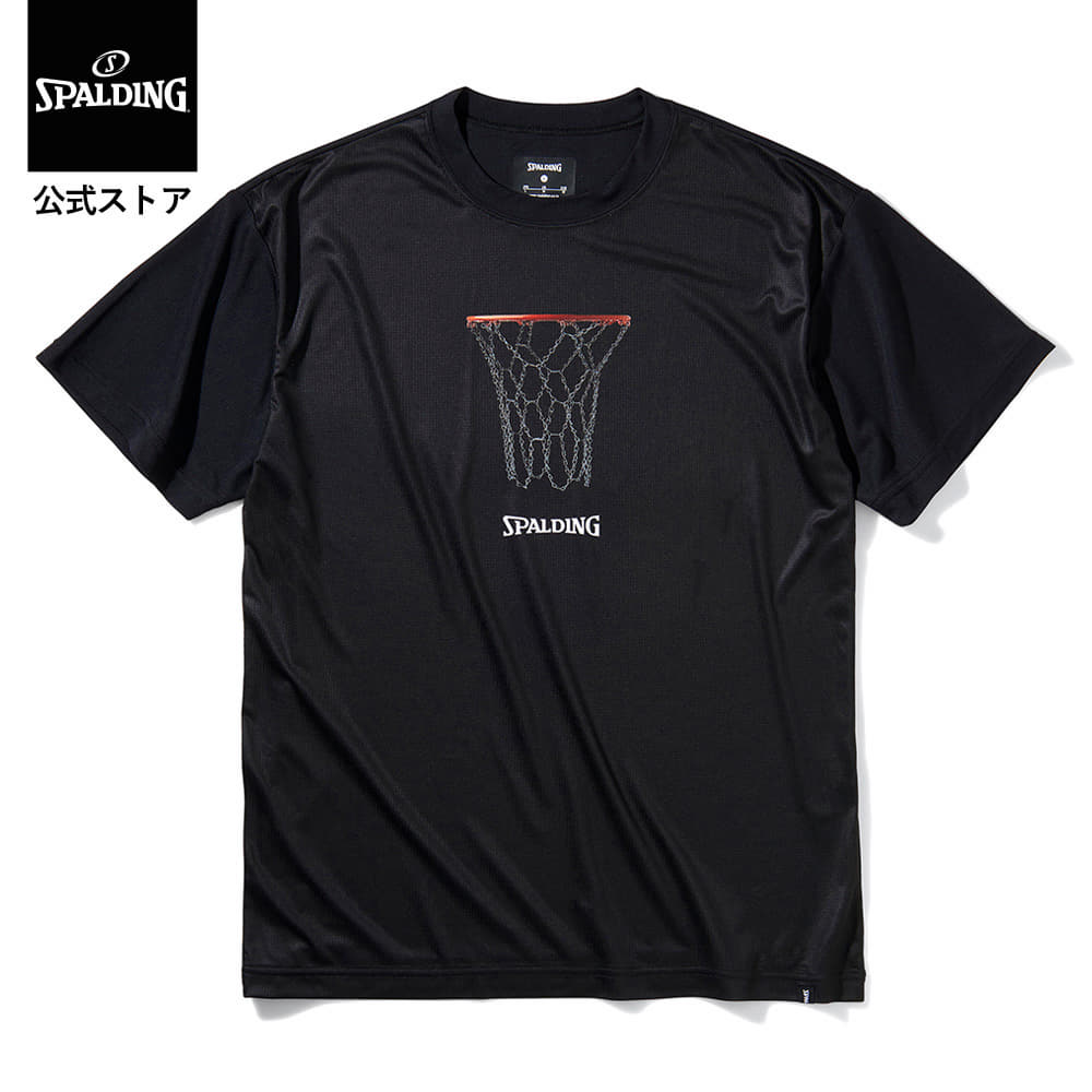 【公式】Tシャツ チェーンフープ ライトフィット SMT211270 SPALDING スポルディング 公式 バスケットボール バスケ NBA ウェア 練習着 半袖 シャツ メンズ レディース 男性 女性 ユニセックス 男女兼用