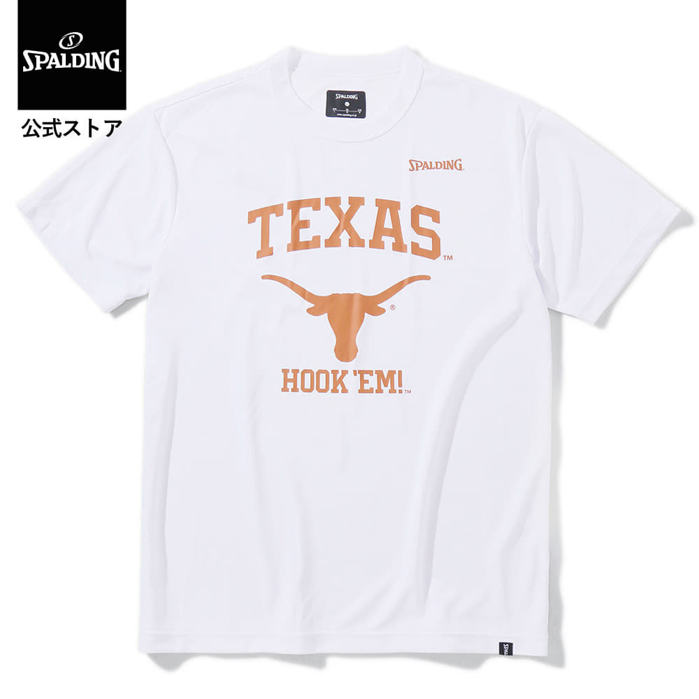 【公式】Tシャツ テキサス ロゴ HOOK’EM SMT23043TX SPALDING スポルディング 公式 バスケットボール バスケ ウェア 練習着 半袖 Tシャツ シャツ メンズ レディース 男性 女性 ユニセックス 男女兼用