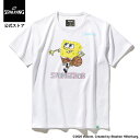 ジュニア Tシャツ スポンジ・ボブ ドリブル SJT25062S【3カラー展開】 バスケットボール アパレル ウェア トップス 練習着 トレーニング キッズ ボーイズ ガールズ おしゃれ 吸汗速乾 コラボレーション
